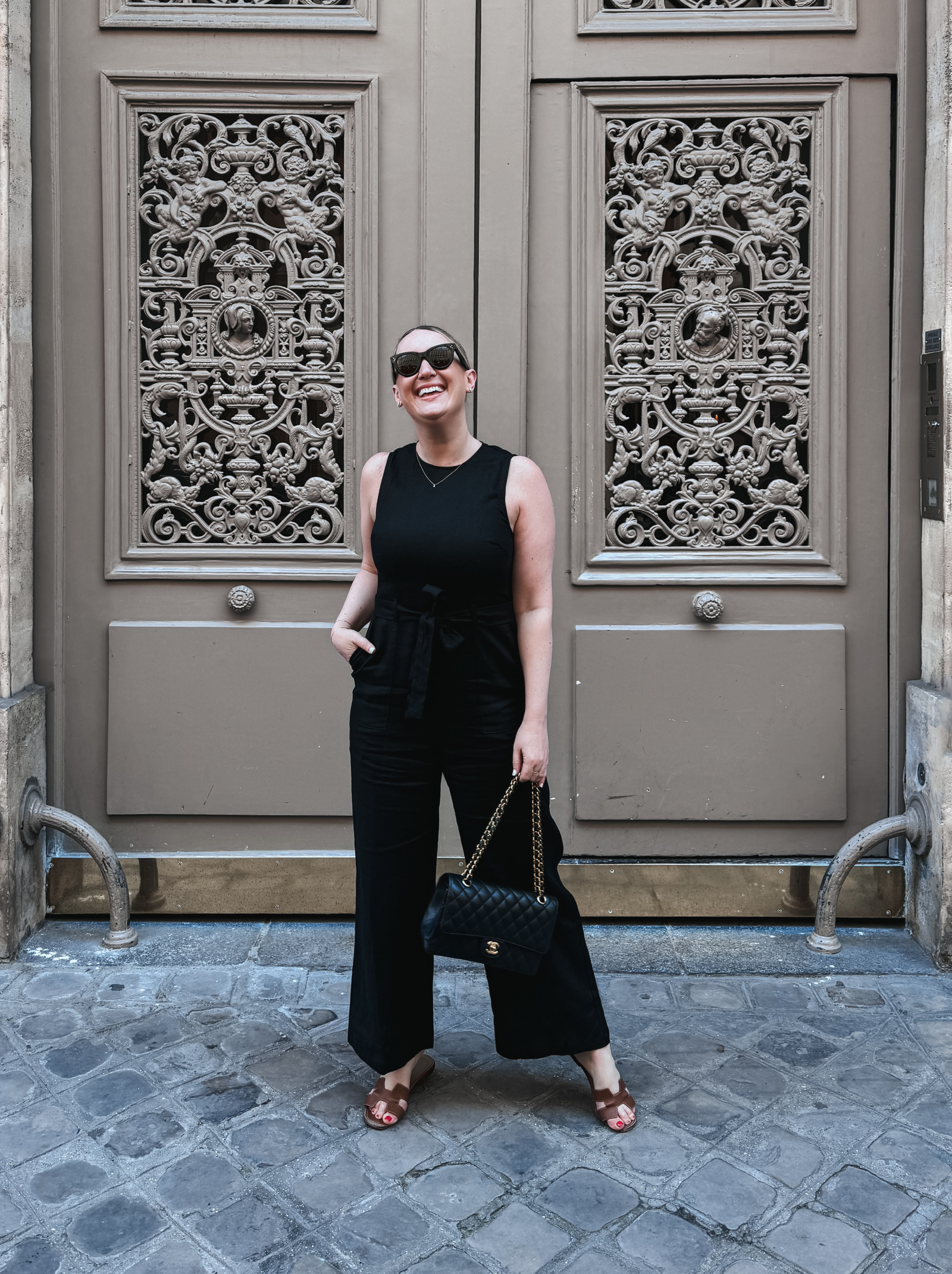 Reformation linen jumpsuit